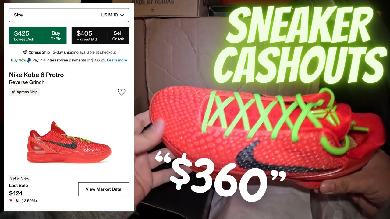 KOBE REVERSE GRINCHES FOR STEAL | I LOVE BUYING USED SNEAKERS TO RESELL