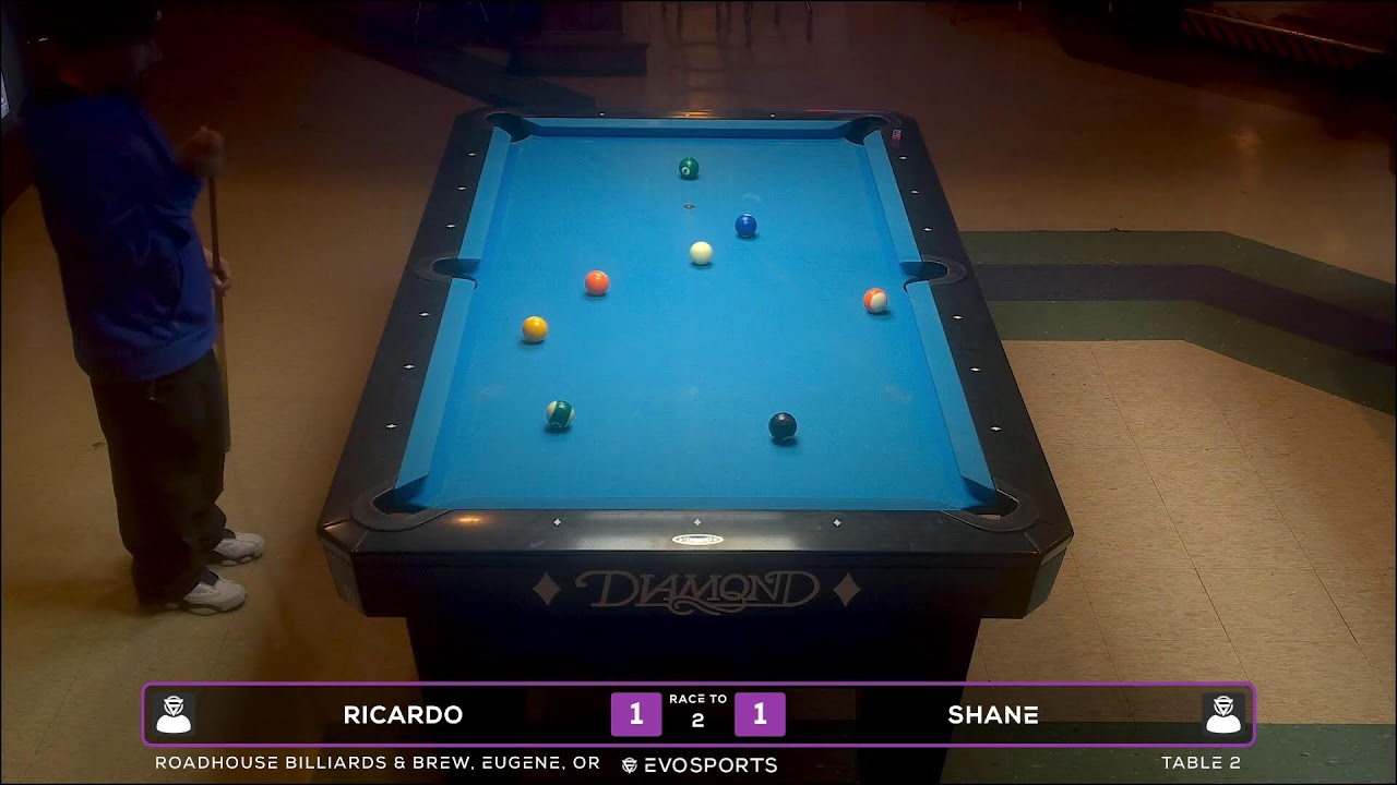 RICARDO vs SHANE - ROADHOUSE BILLIARDS & BREW - TABLE 2 | EvoSports