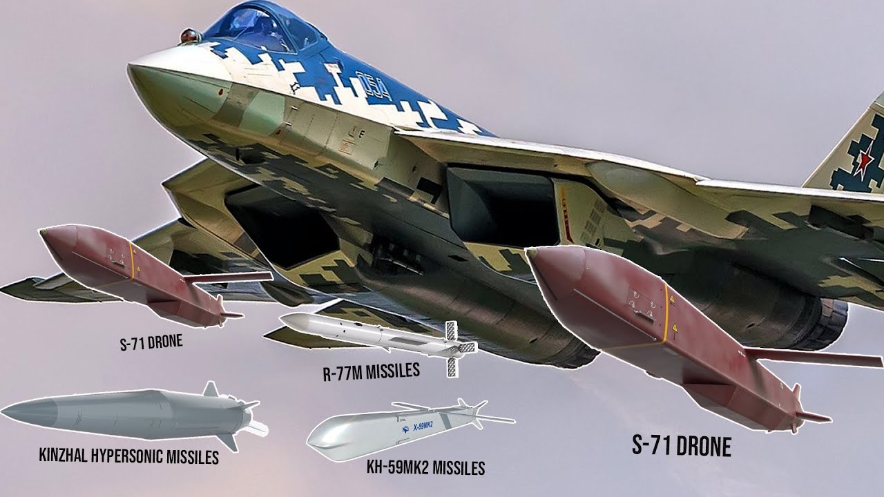 Russian Su-57 Fighters With New Weapons and Equipment Have Arrived In The Russian Air Force.