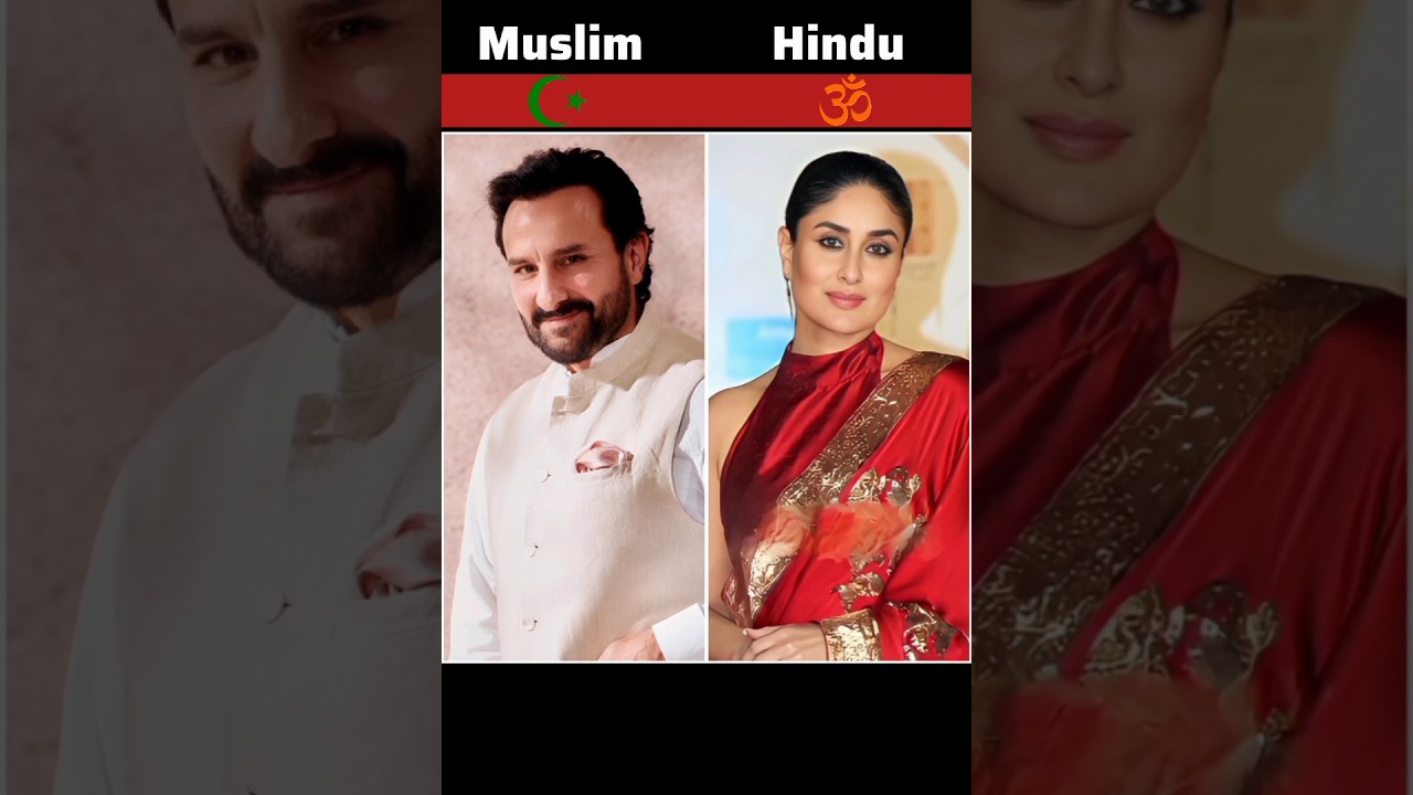 Bollywood actors and wife religion cast ☯️#bollywood #actress #religion