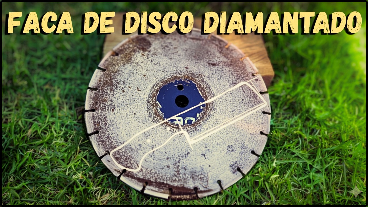 SEM FORJA e SEM LIXADEIRA de CINTA! Faca de disco de Serra Diamantado.