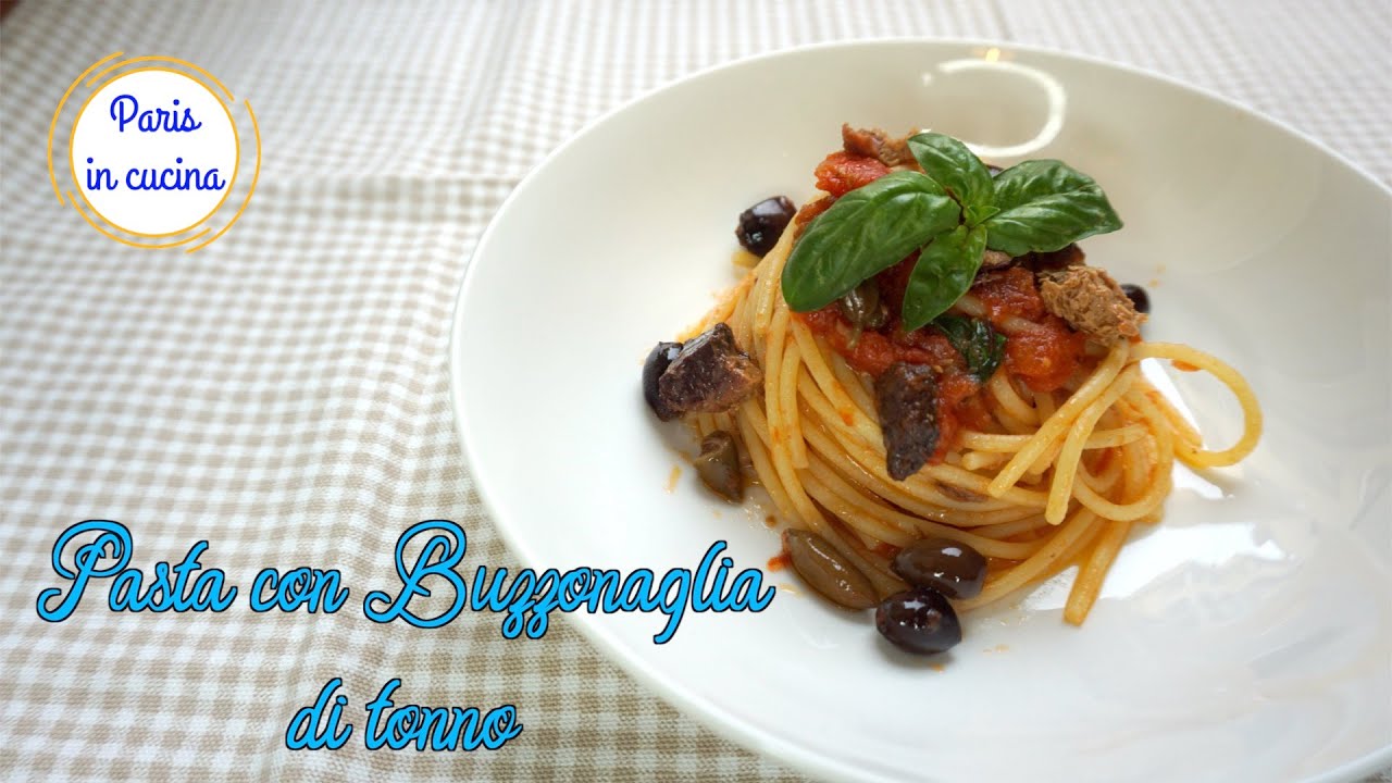 Pasta con la BUZZONAGLIA di Tonno Rosso UN ECCELLENZA ITALIANA! (SUB ENG-FRA-ESP-GER)