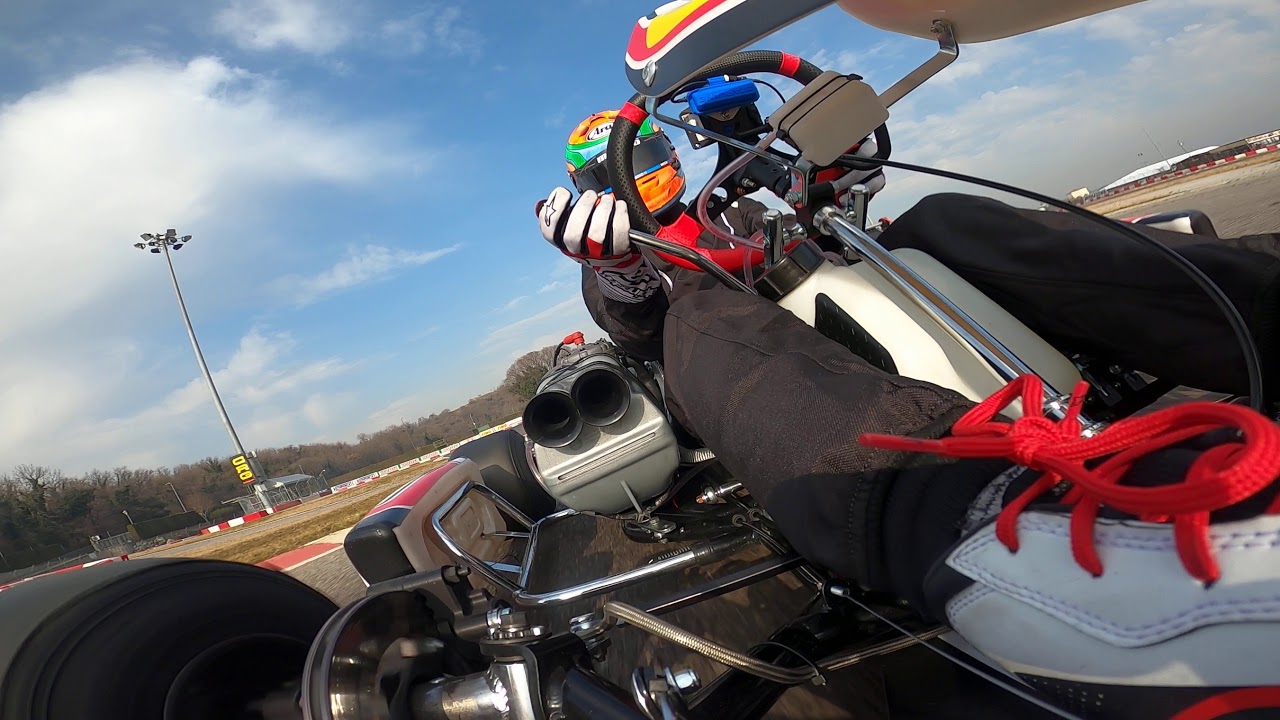 ON BOARD LONATO KZ MATTEO VIGANO' BY CHARLES LECLERC KARTING