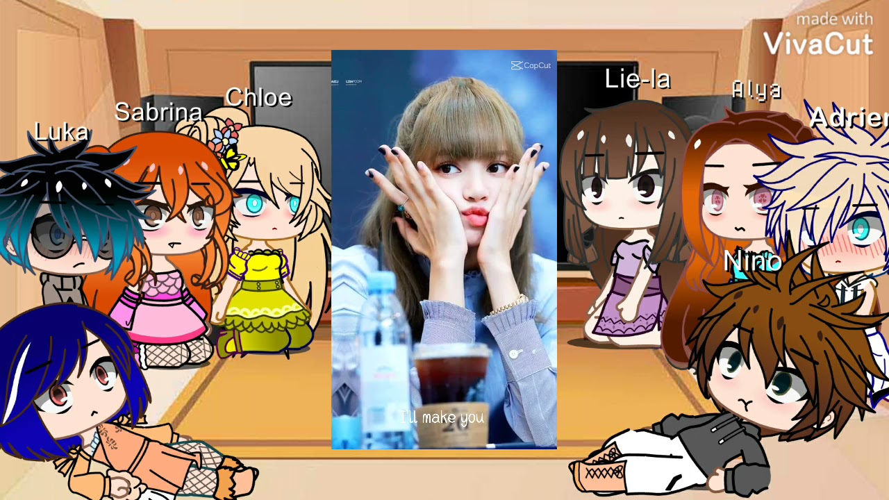 MLB react to marinette as LALISA MANOBAN(blackpink)nice chloe AU