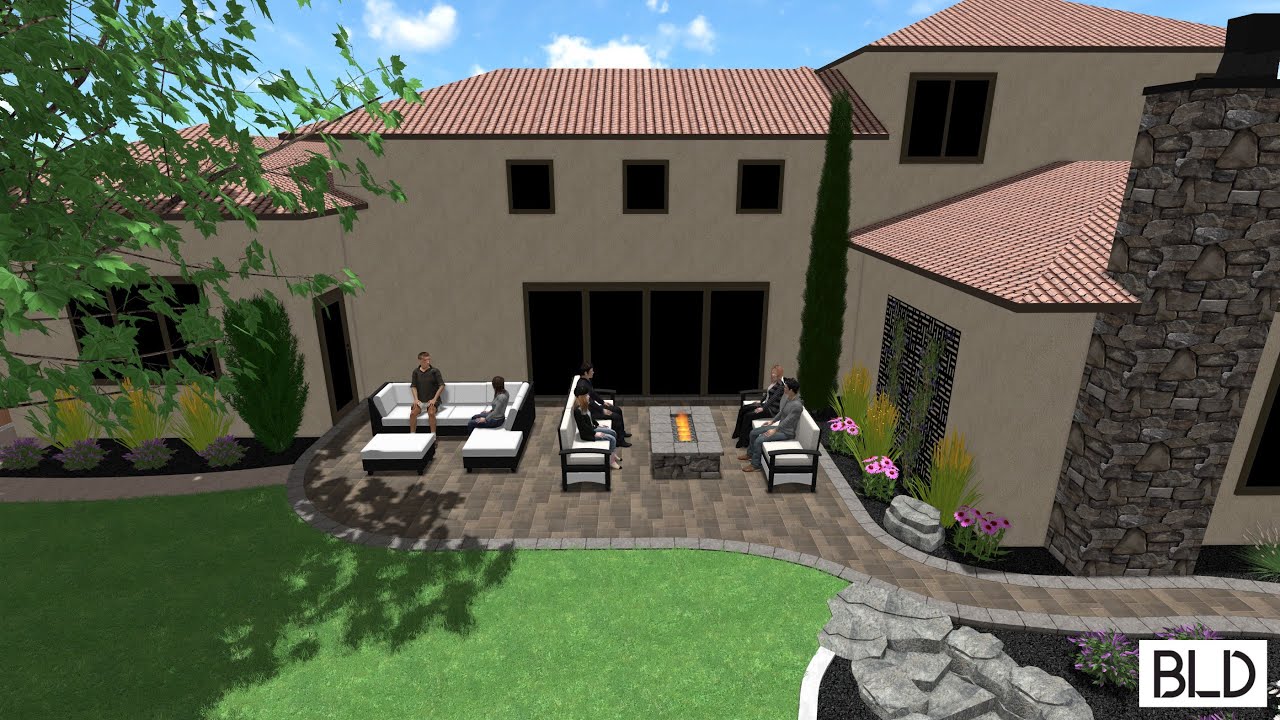 Eagle Riverfront Property Finalized Backyard Design