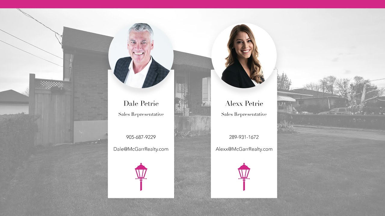 BRANDED 4K   56 Louth StSt  Catharines, ON  Alexx & Dale Petrie McGarr Realty