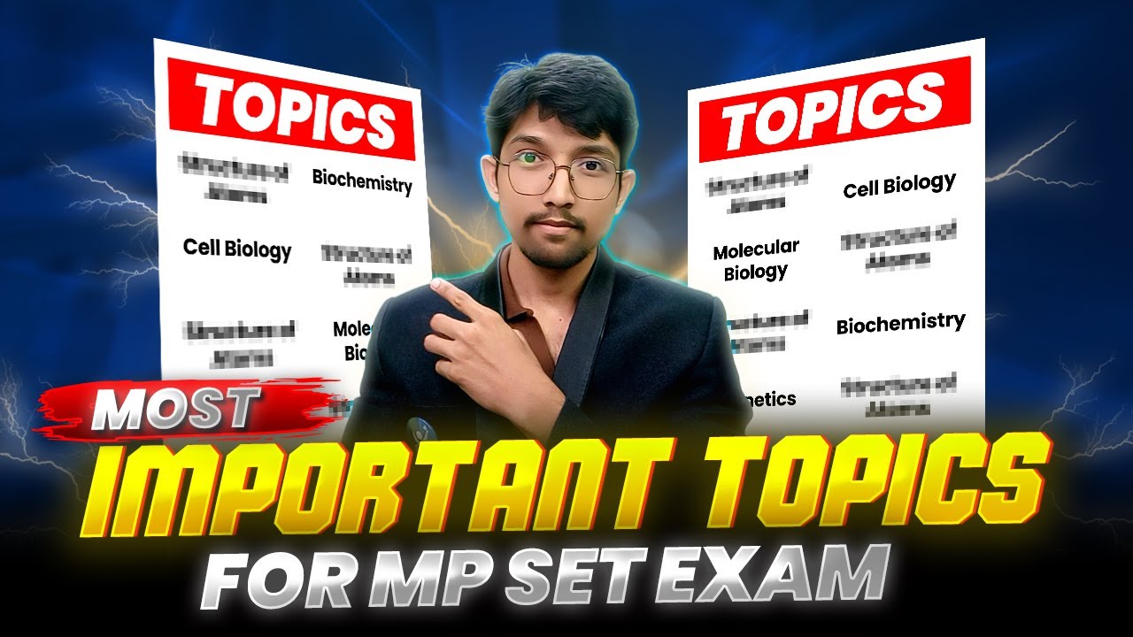MP SET Important Topics 2025 | High Weightage Chapter | |MP SET Exam Preparation | Complete Guide