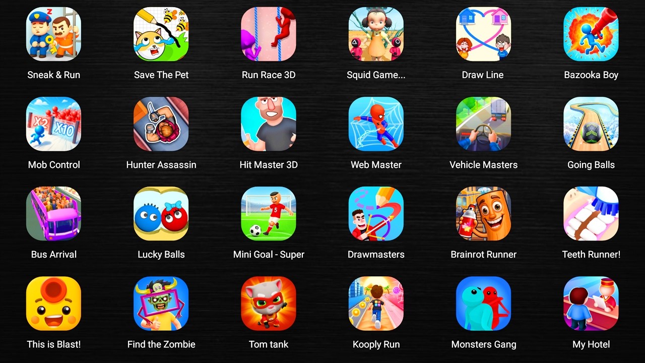 Roblox,Papa Pizza's Pizzeria,Beach Buggy Racing,Poppy Playtime 5,Barby Granny 4,Subway Surfers City