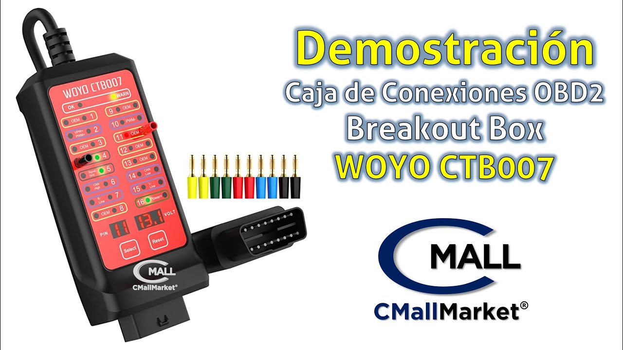 WOYO CTB007 - Caja de Conexiones OBD2 (Breakout Box OBD2) - DISPONIBLE EN COLOMBIA - CMallMarket.com