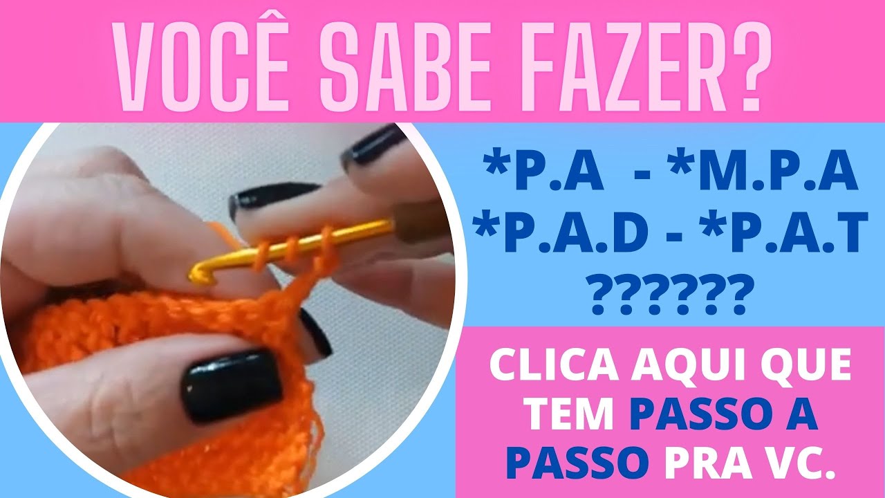 COMO FAZER PONTO ALTO EM CROCHÊ