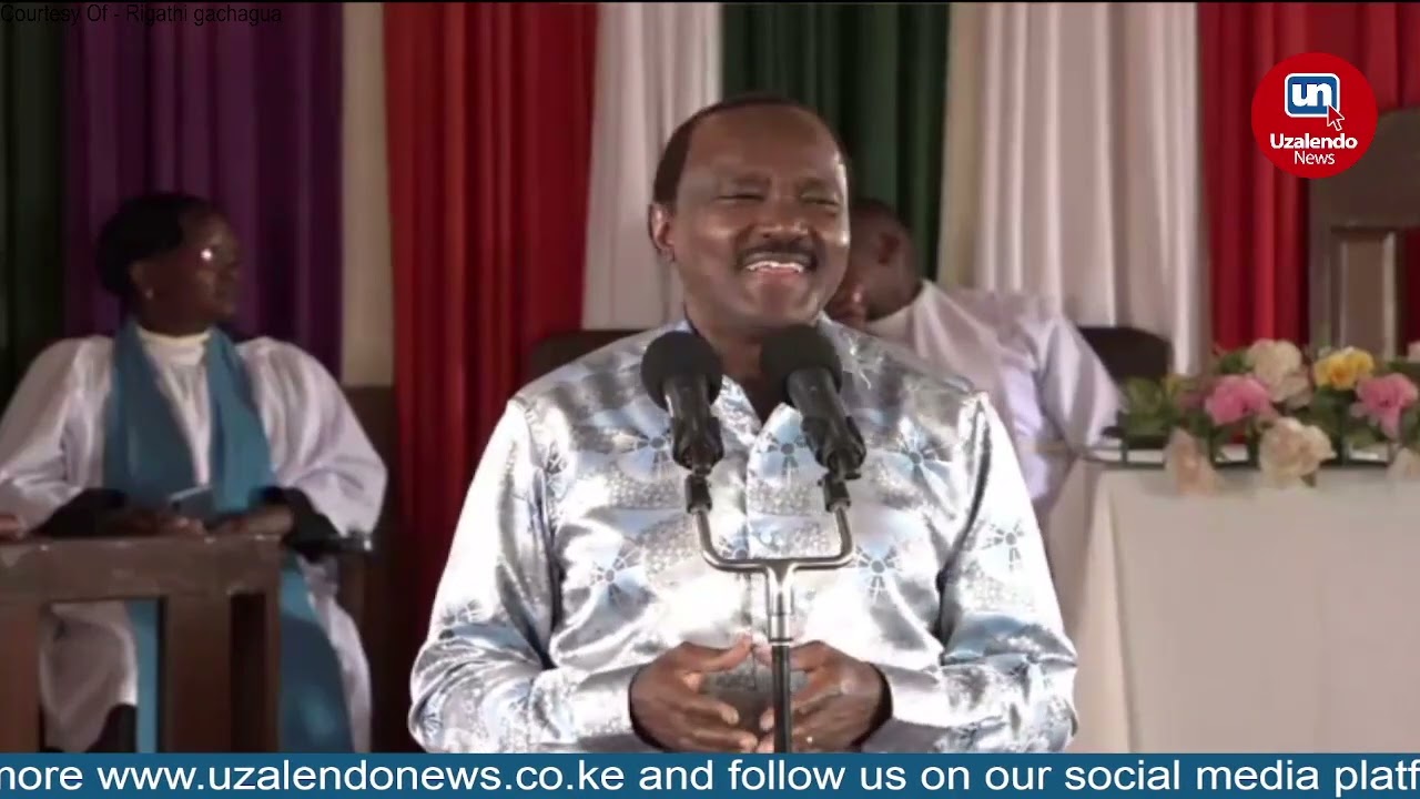 We Are the United Alternative Government!-Kalonzo Musyoka's Full Speech at a Church Service Murang'a