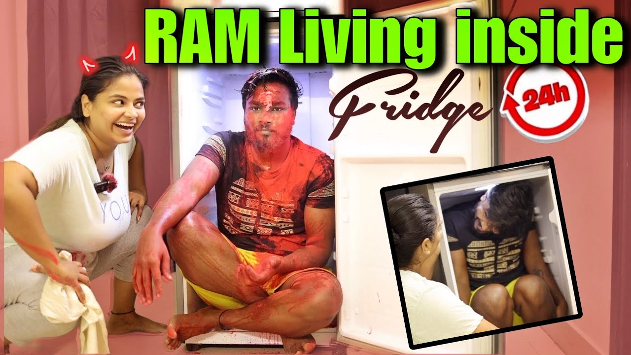 ராம் எடுத்த விபரீத Challenge😧 | Fridge-க்குள் ஒரு நாள் | Ram's dangerous risk😧| @RamWithJaanu
