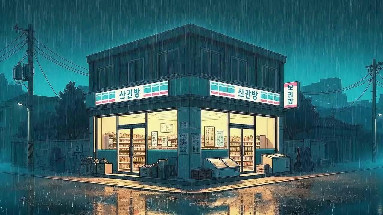 Rain Sounds x Lofi for Work in a Quiet Korean Atmosphere for Clear Thinking 😌
