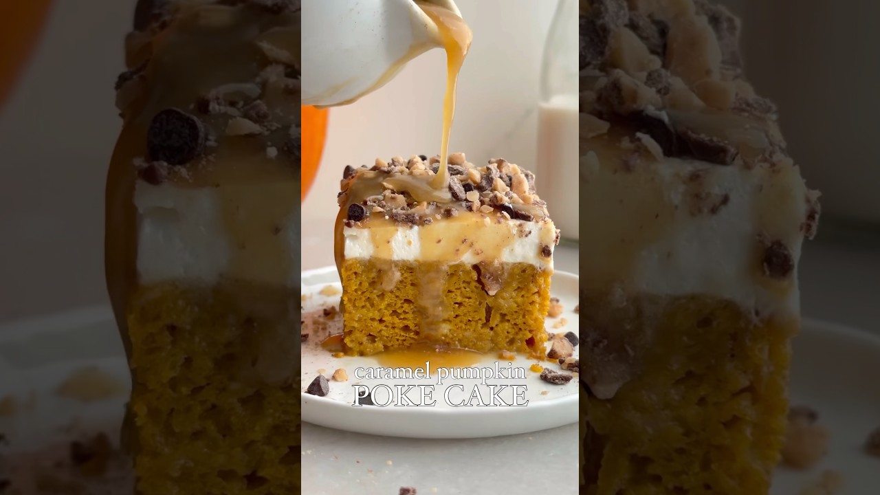 Pumpkin Poke Cake