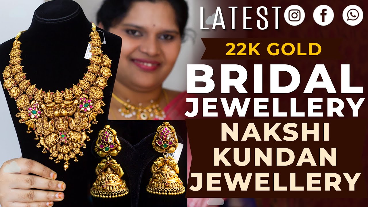 Exclusive Bridal Nakshi jewellery | Nakshi Kundan jewellery | Telangana Pilla | Temple Jewellery