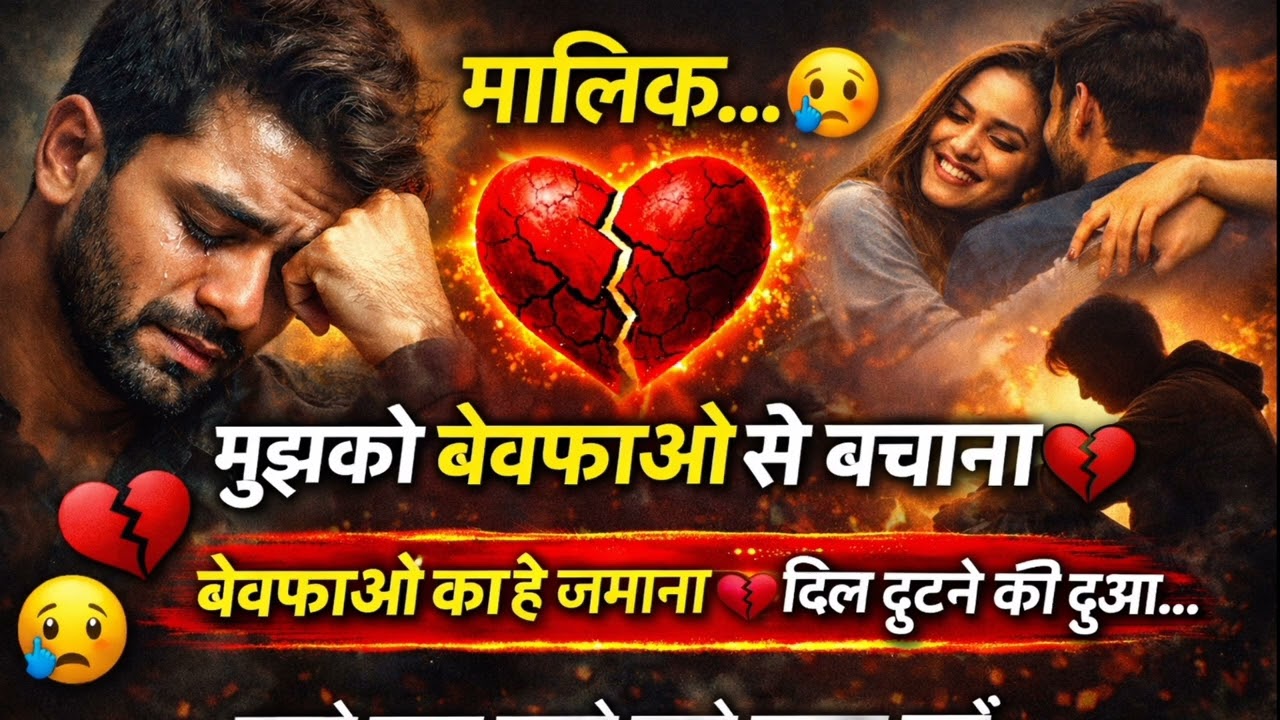 बेवफाओं का है जमाना 💔 | मालिक मुझको बेवफाओं से बचाना | Heart Touching Sad Song