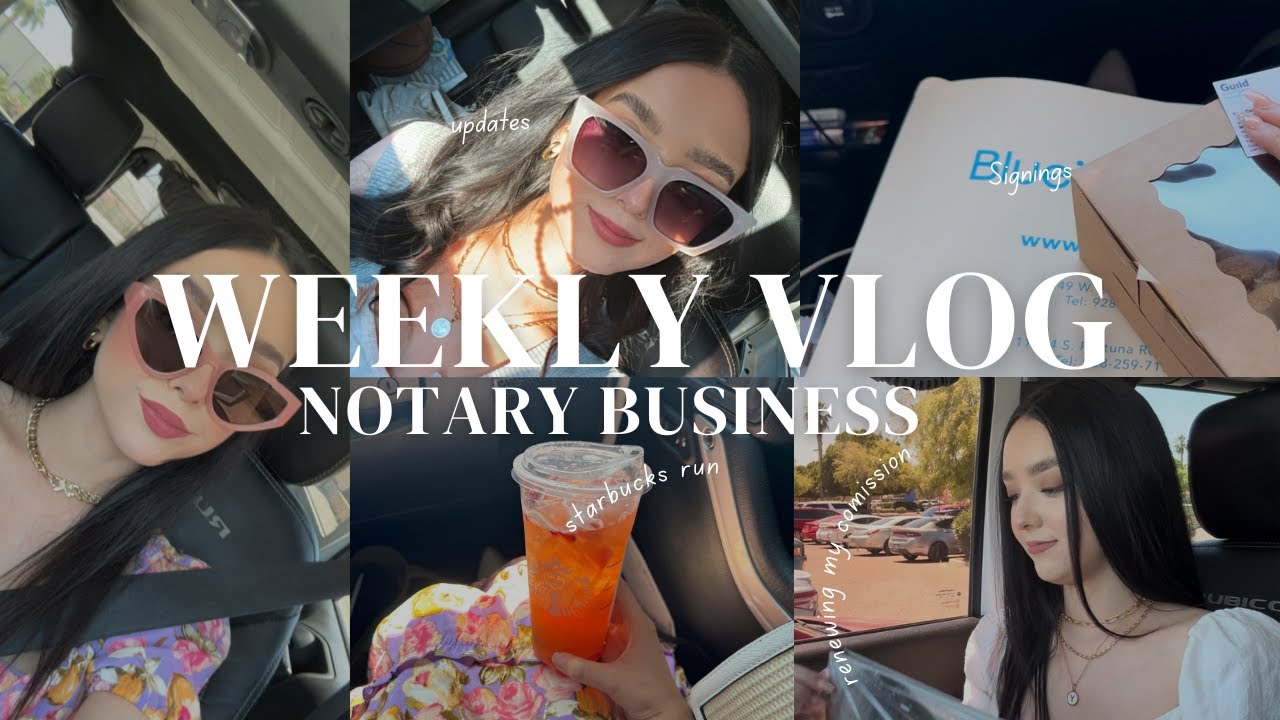 Weekly Vlog / Notary Business/ Renewing my commission