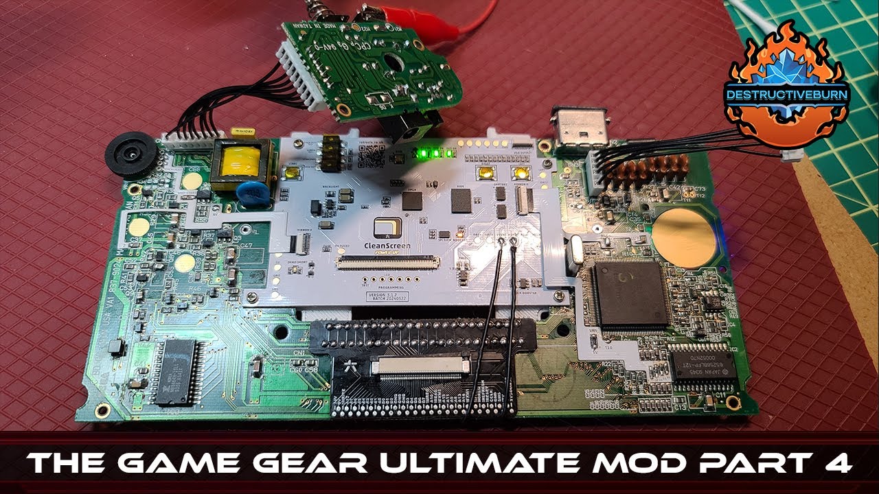 The Game Gear Ultimate Mod Part 4 Installing RetroSix CleanScreen v3 1 2