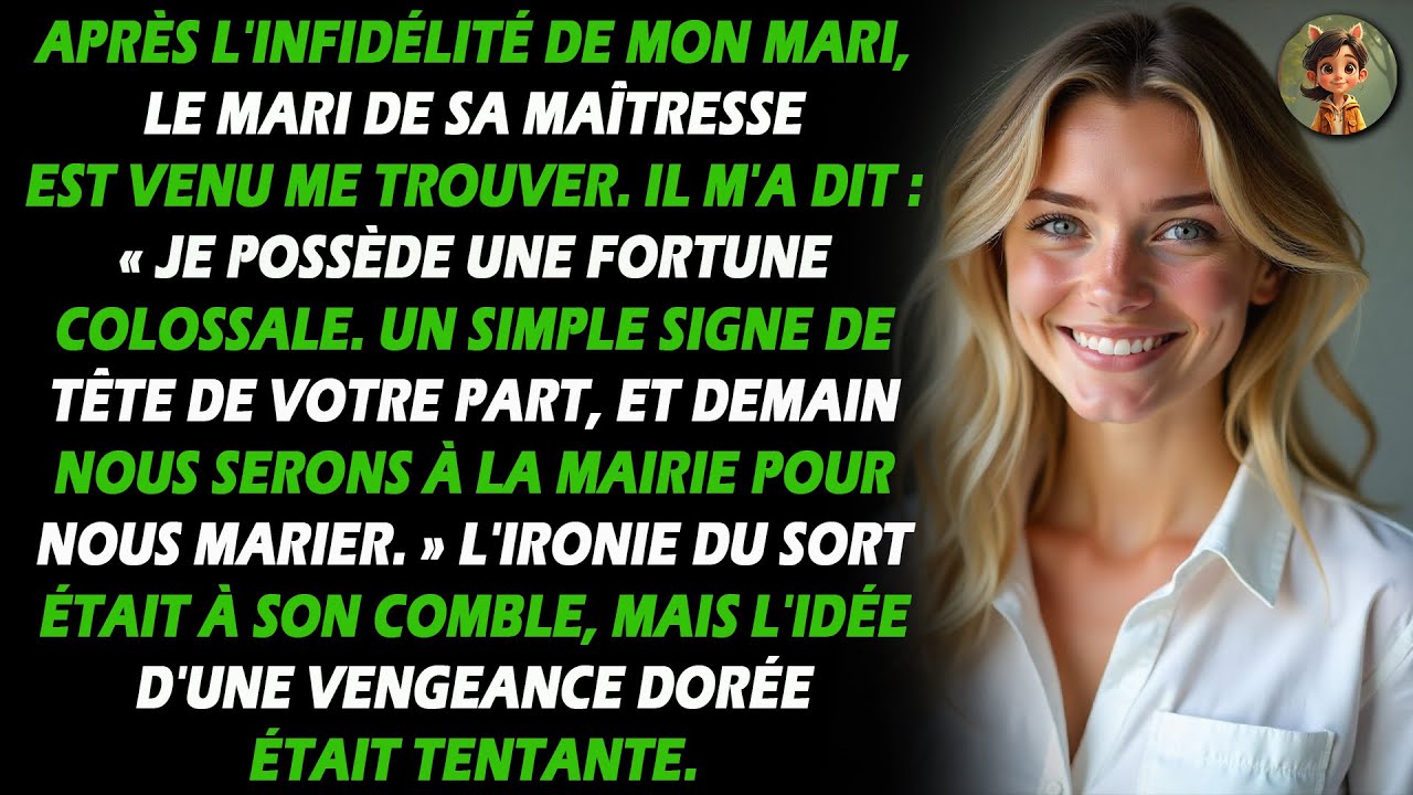 Après que mon mari ait eu une liaison, le mari de sa maîtresse est venu me voir. Il m'a dit : 'J'ai