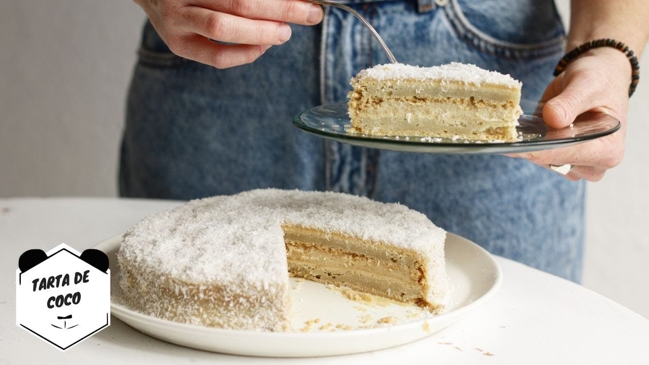 TARTA de COCO (Receta vegana) | Living Like A Panda