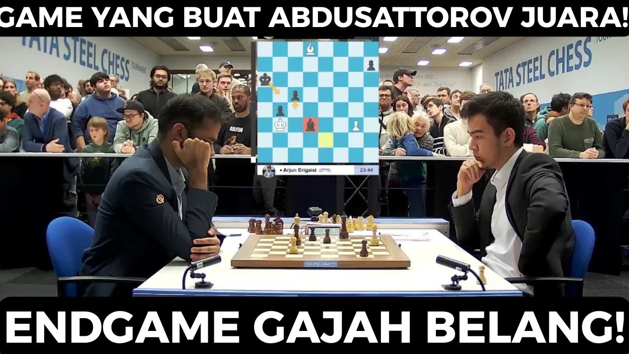 EVANS GAMBIT!! || ARJUN ERIGAISI VS ABDUSATTOROV NODIRBEK || TATA STEEL CHESS 2026 FINAL GAME