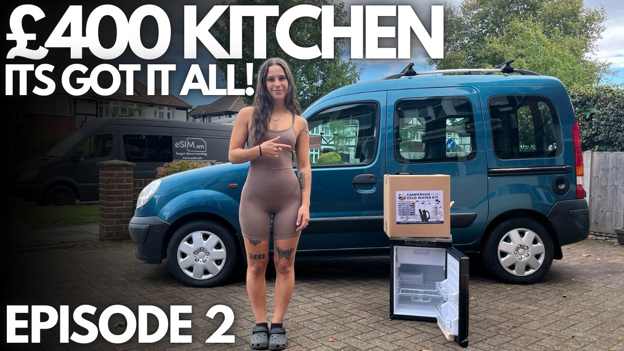Fitting the ultimate kitchen setup! MICRO CAMPER CONVERSION