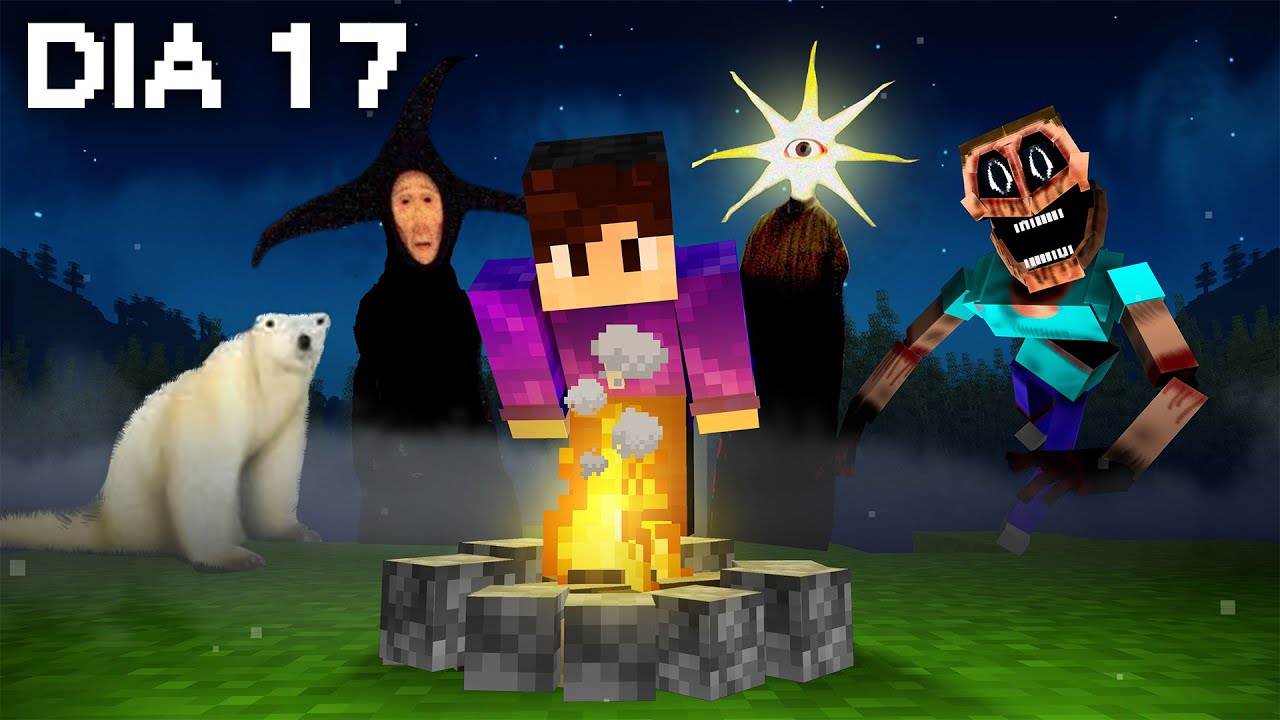MINECRAFT EXTREMAMENTE REALISTA… mas CADA NOITE fica MAIS ASSUSTADOR