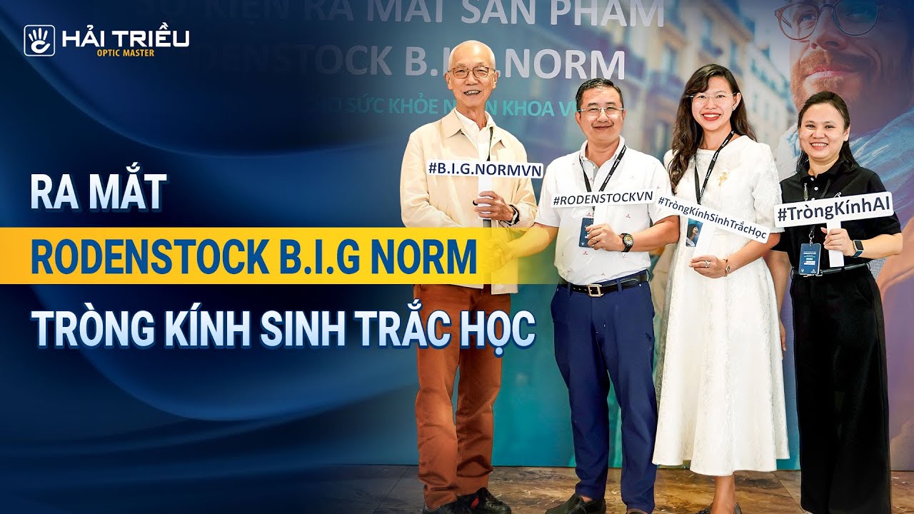 Kính Hải Triều dự sự kiện ra mắt tròng kính Rodenstock B.I.G NORM - Tròng kính AI sinh trắc học