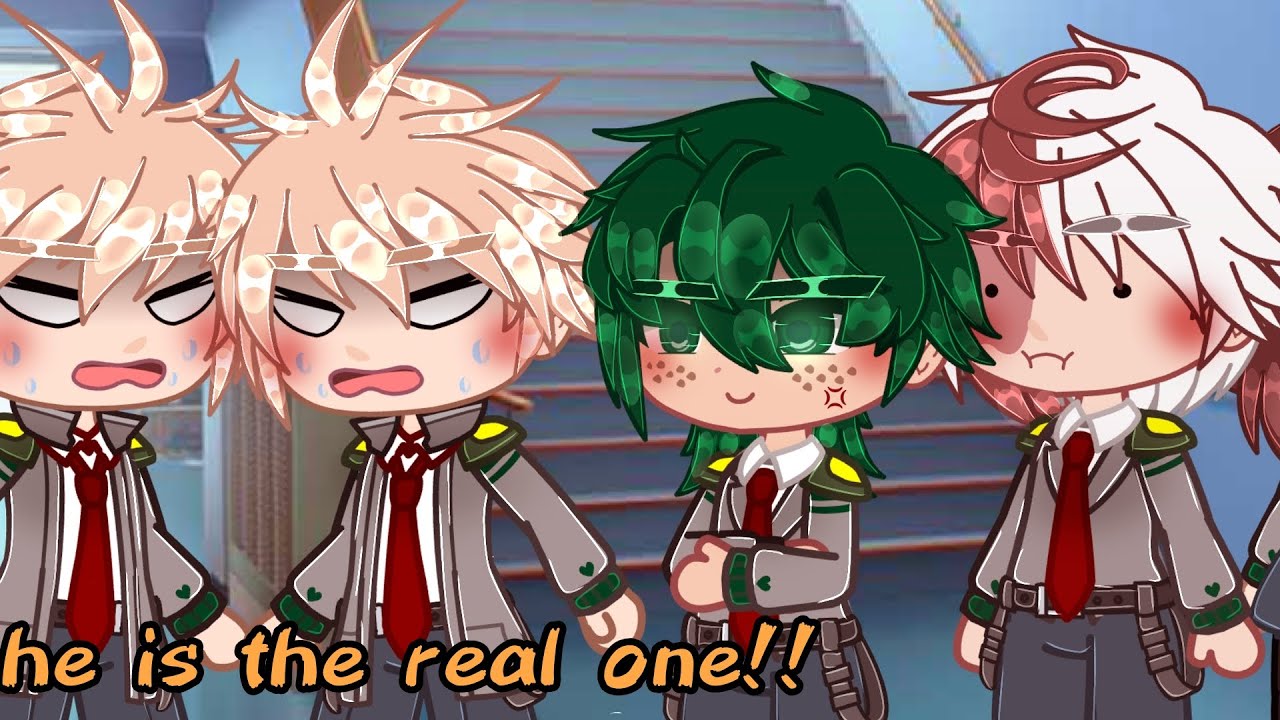 //who is the real one?!//bakugou version//bkdk💚🧡//bnha/mha//gacha meme