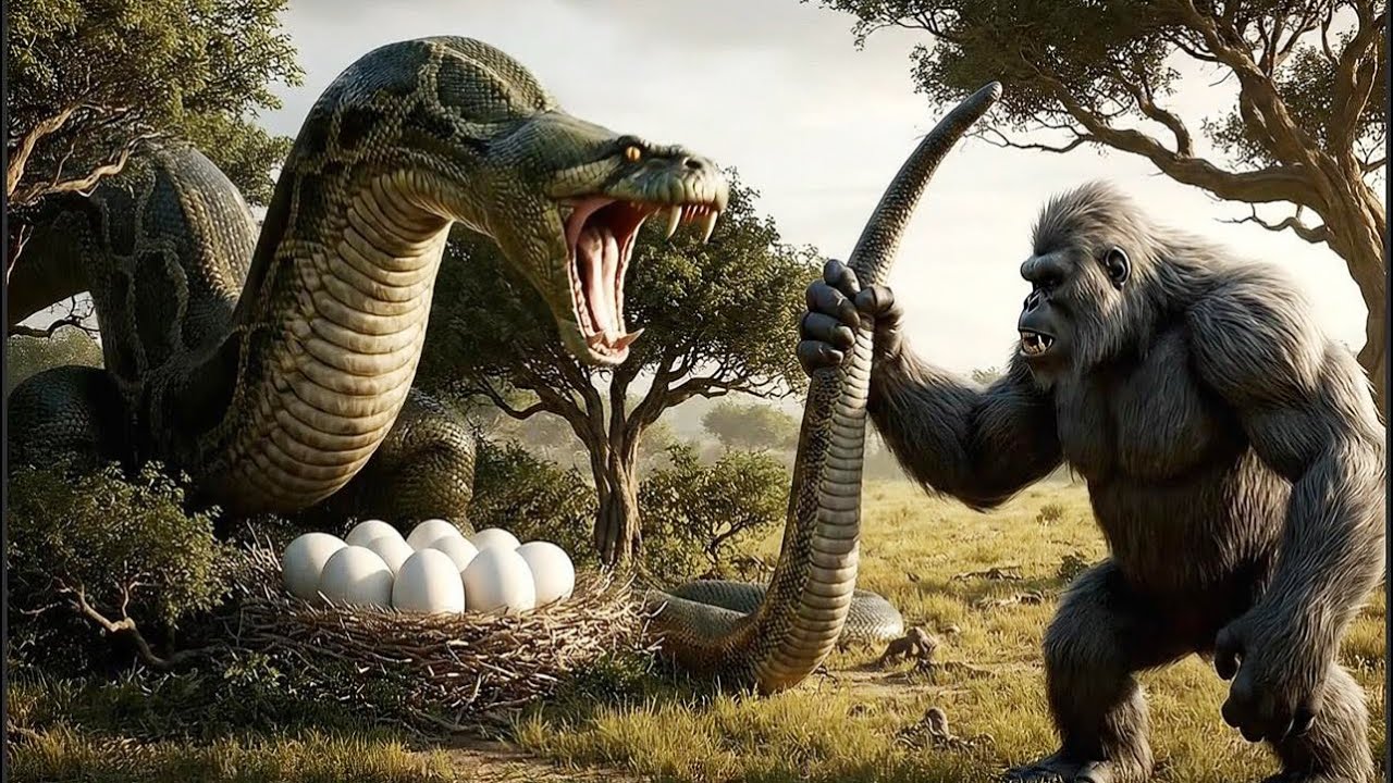 Life Millions of Years Ago | Prehistoric Humans Vs Titanoboa: The terrible war 8!
