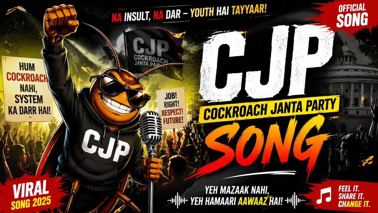 Cockroach Janta Party Song 🪳🔥 | CJP Viral Rap 2026#hindirap #video 