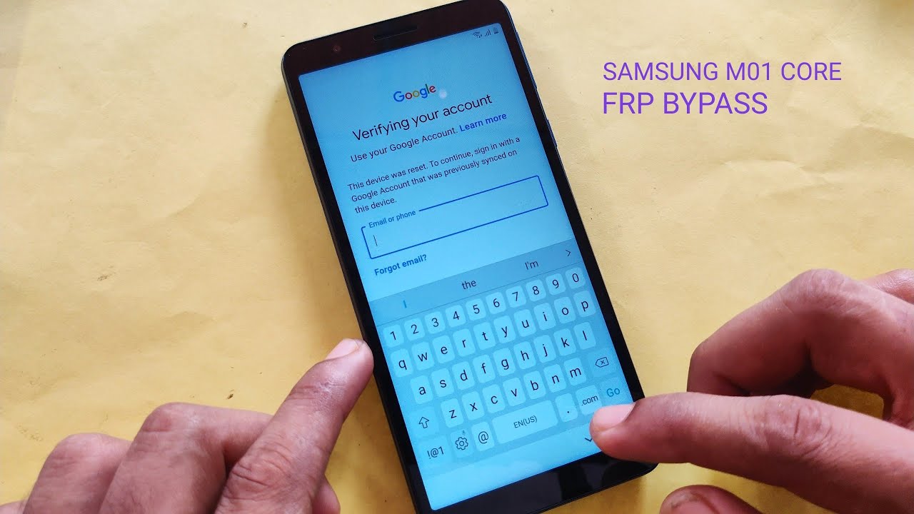 Samsung M01 CORE FRP Latest Update Without PC