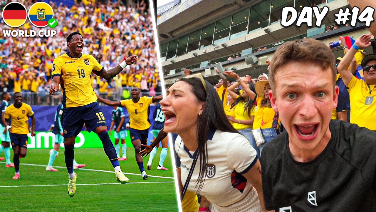 THE MOMENT ECUADOR QUALIFY at WORLD CUP vs Germany