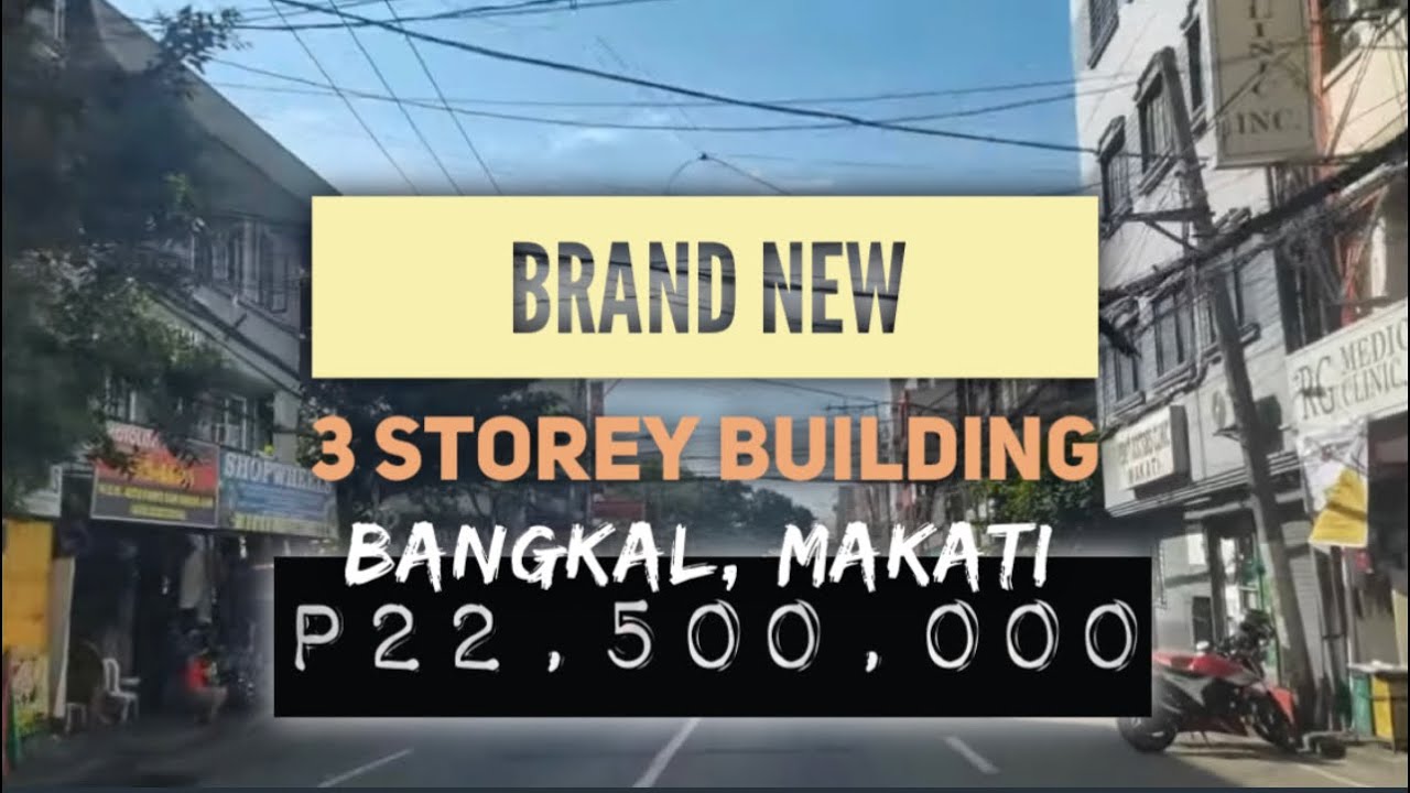 FOR SALE • Brand New 3 Storey Residential-Commercial Building | Bangkal, Makati @nov9tv