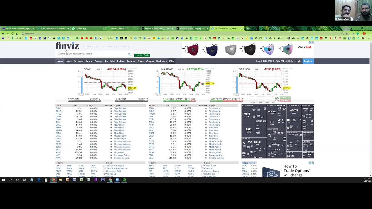 Making first stocks trade in Thinkorswim (اردو زبان میں) June 22.2020