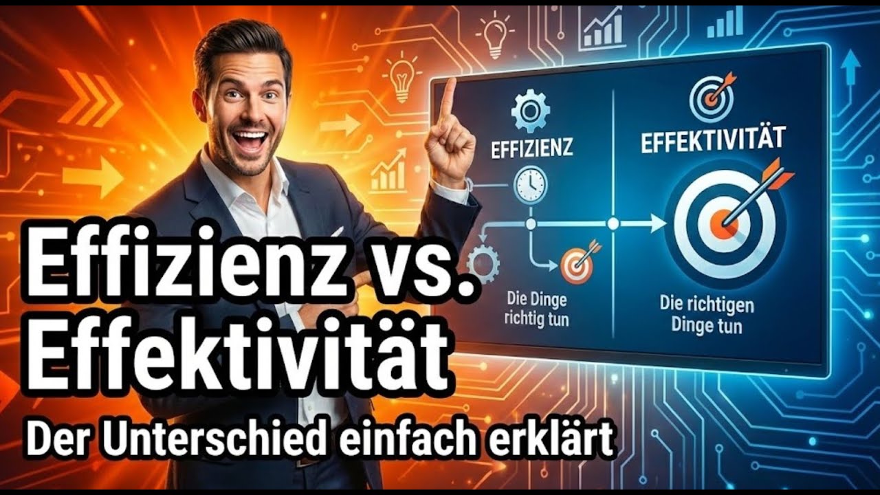 Weniger tun. Mehr erreichen! Effizienz vs. Effektivit&auml;t einfach erkl&auml;rt