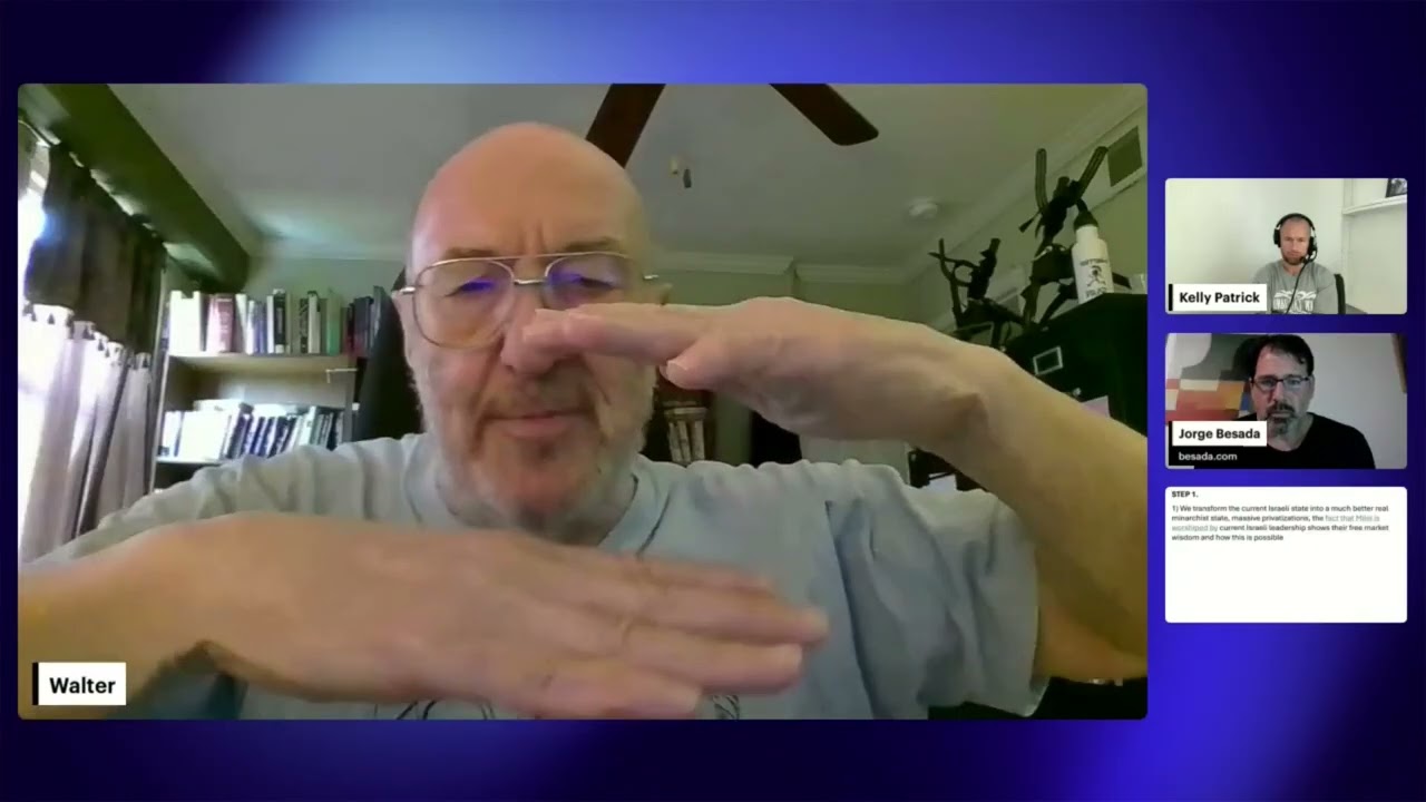 Kelly Patrick Show 899 Walter Block Jorge Besada ISRAEL CONVERSATION