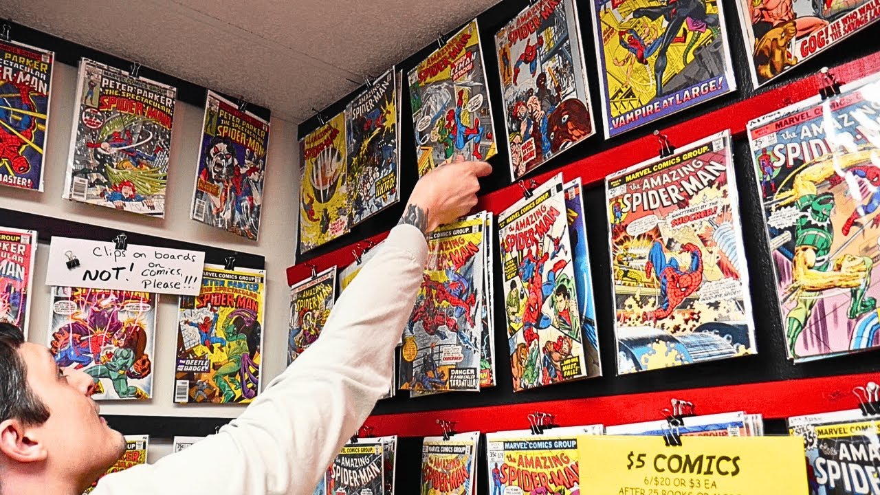 Buying Iconic Wall Books for our Personal Collection at Urban Legend Comic Shop!