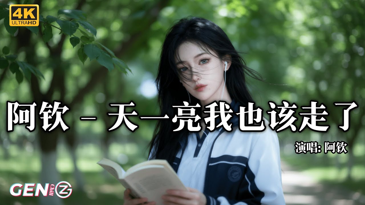 阿钦 - 天一亮我也该走了│A Qin - Tian Yi Liang Wo Ye Gai Zou Liao『打开电视选择什么栏目，今夜的你解锁什么人物』【动态歌词MV】