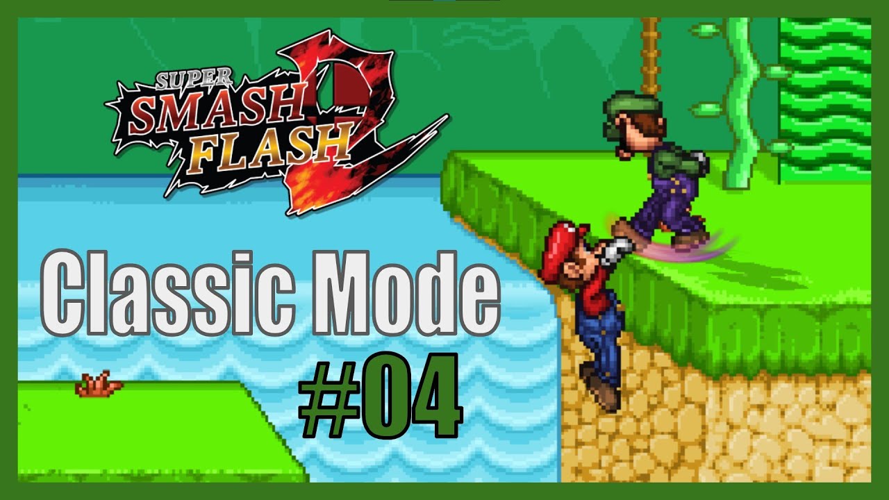 Super Smash Flash 2 - Classic Mode #04 (Luigi)