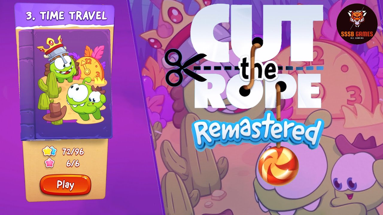 Cut the Rope Remastered: Level 3-1 To 3-24 , All Stars , Apple Arcade Amazing