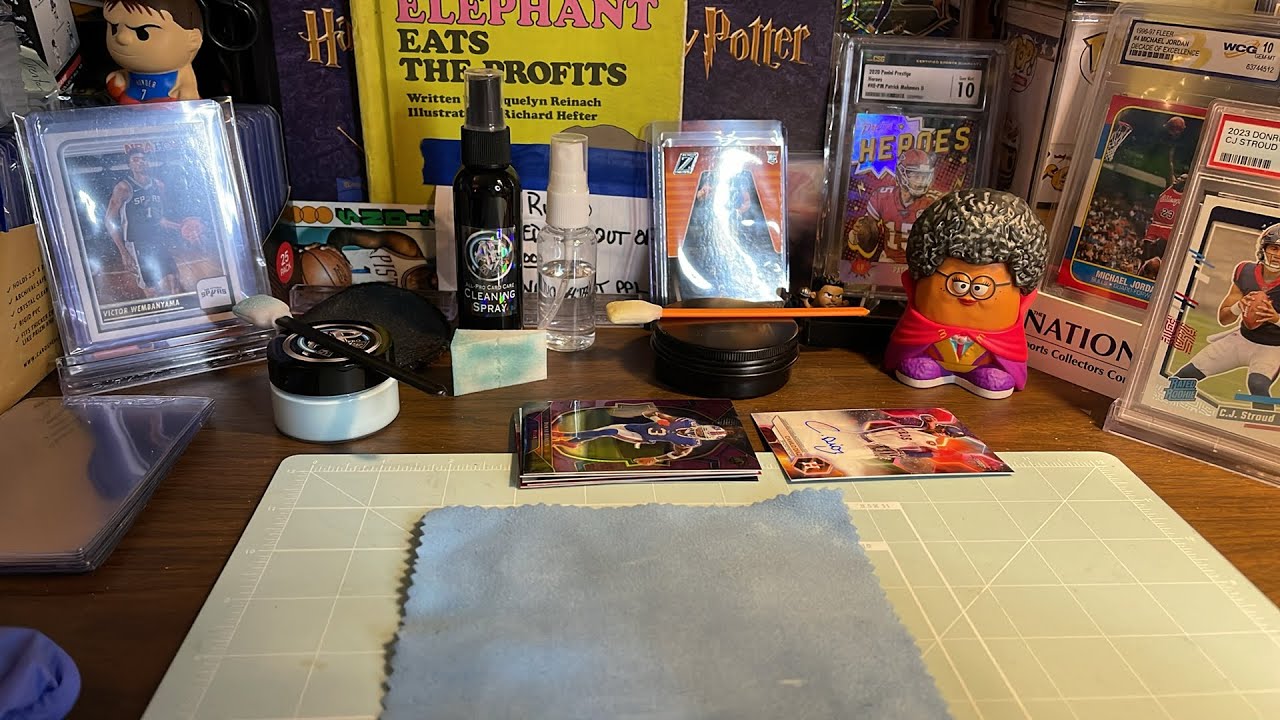 How to clean your cards/remove scratches before grading them!