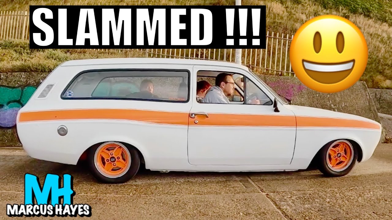Mk1 Escort Estate on AIR RIDE SUSPENSION!! 😃 *Margate day 1*