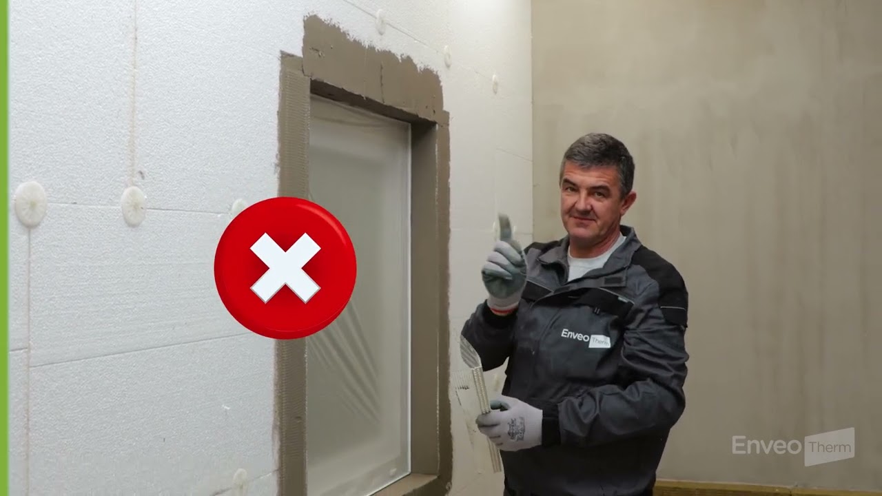Ugradnja okapne lajsne - EnveoTherm fasadni sistem