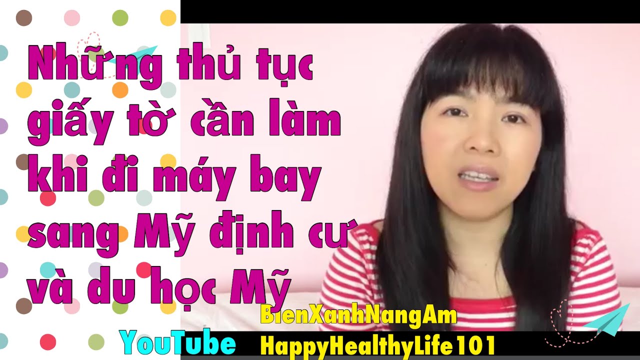 Những thủ tục cần làm khi đi máy bay sang Mỹ  I BIENXANHNANGAM I Cuộc Sống Mỹ
