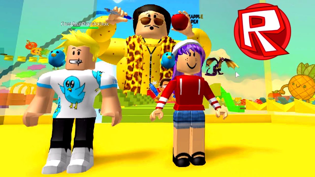 ROBLOX ESCAPE THE PEN PINEAPPLE APPLE PEN OBBY | PPAP FUN | RADIOJH GAMES & GAMER CHAD