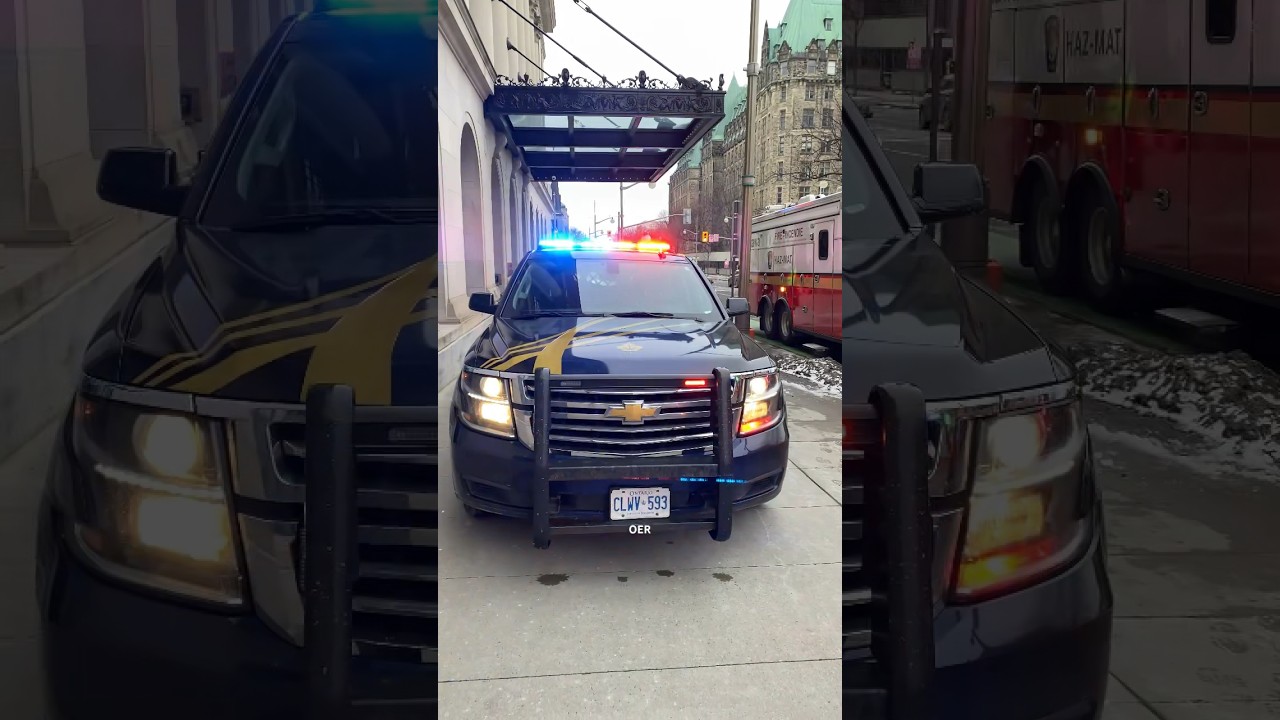 Parliamentary Protective Services On Scene of a HAZMAT Incident #emergencyresponders #ottawa