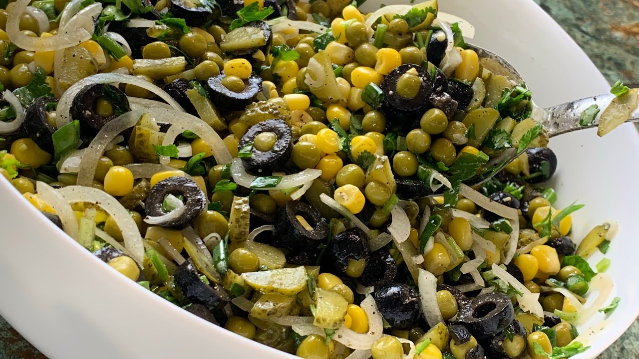 Быстрый закусочный салат без яиц и майонеза | Salad | Աղցան