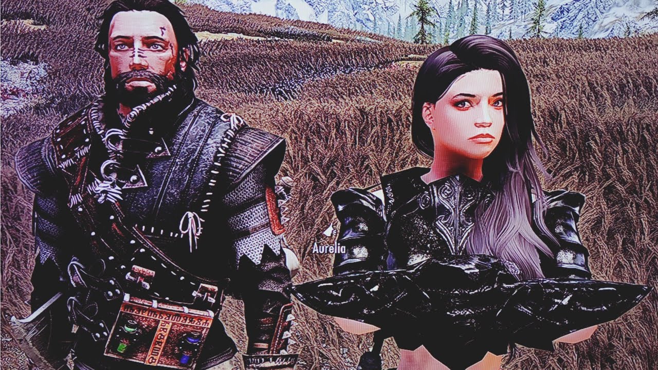 SKYRIM: CRESCENT AXE, GERALT RAVEN ARMOR, AURELIA FOLLOWER, ARTORIAS ARMOR E LOTR SWORD OF STRIDER!
