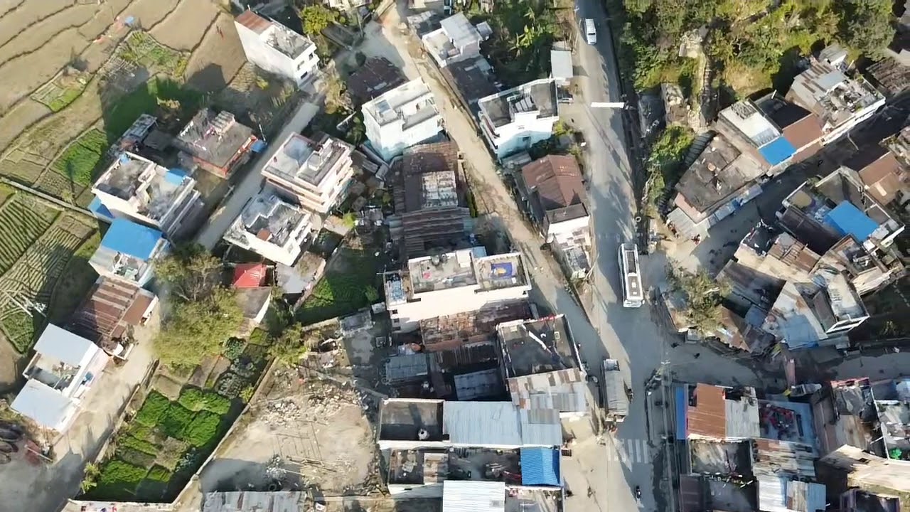 Rangkhola bazaar's complete drone view